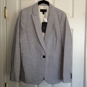 J crew seersucker Parke blazer, pinstriped